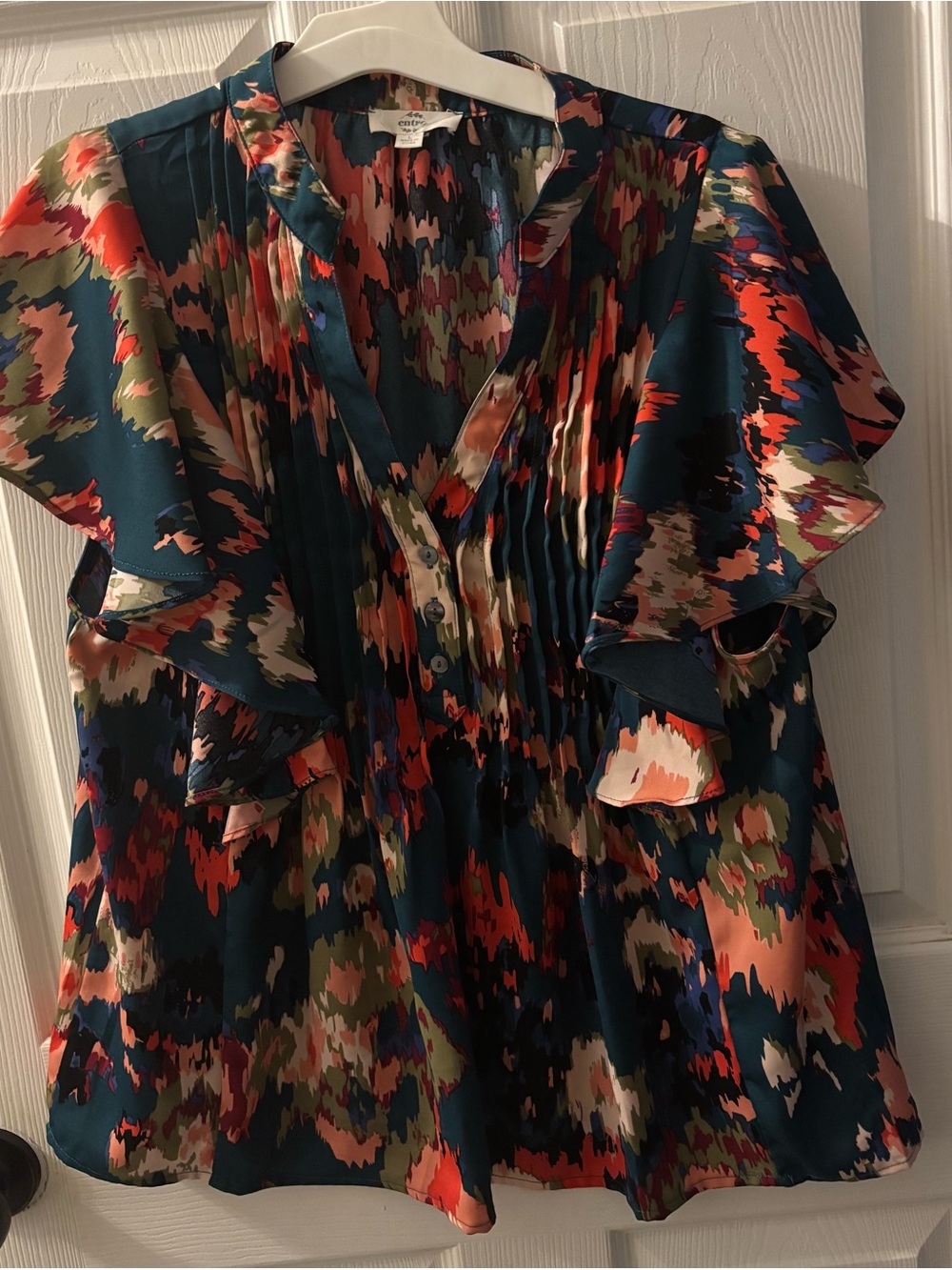 entro Multicolor Abstract Print Blouse